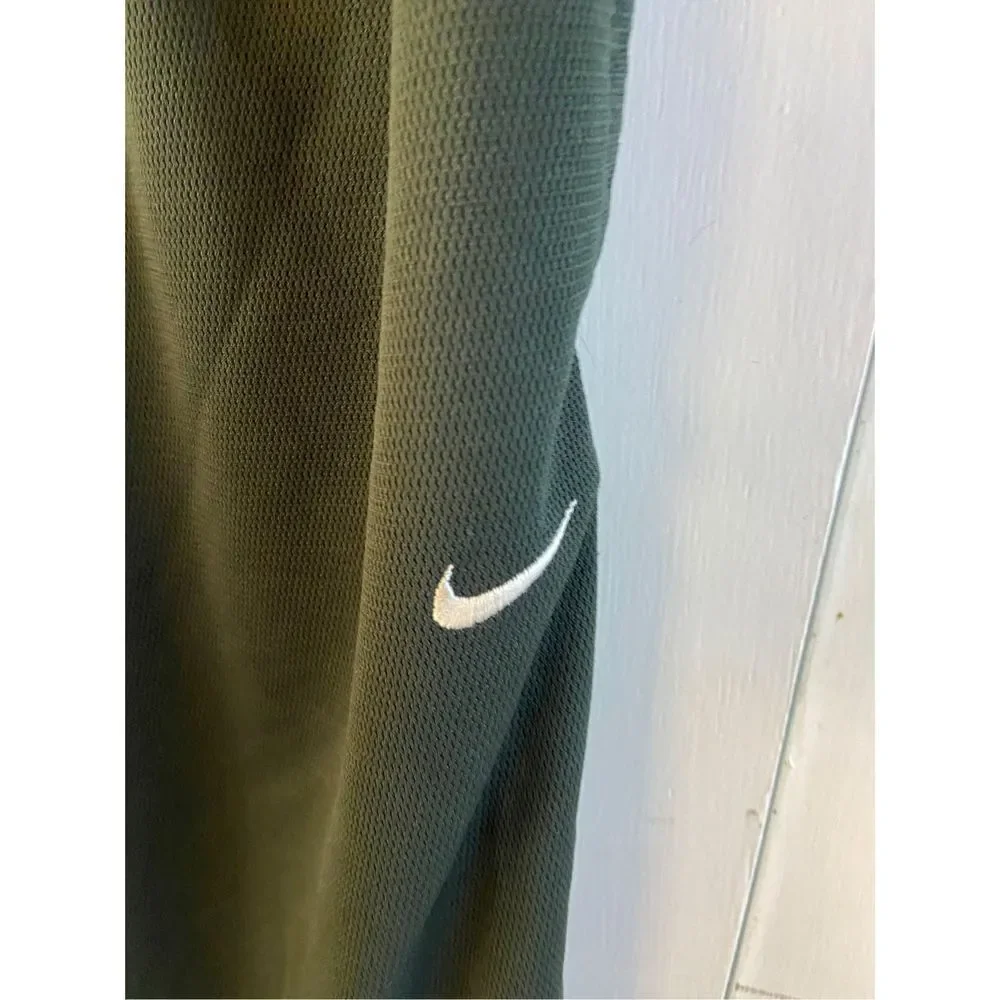 Nike swoosh joggers activewear sweatpants mens medium dark‎ green rn #56323